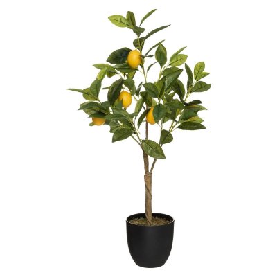 Atmosphera - Plante Artificielle Citronnier en Pot H 73 cm