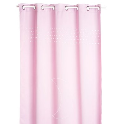 Atmosphera - Rideau occultant Lune - 140 x 260 cm - Rose