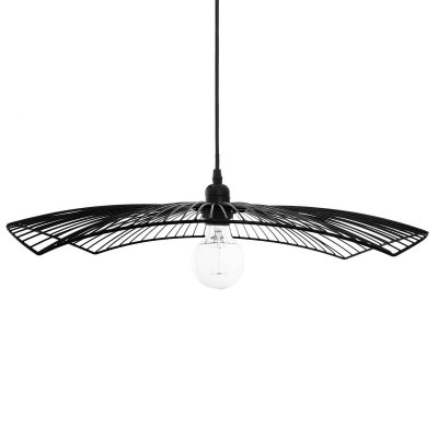 ATMOSPHERA  Suspension filaire ""Cuzco pouces noire, m&eacute;tal D58 cm