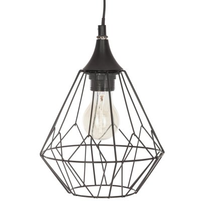 ATMOSPHERA CREATEUR D INTERIEUR Atmosphera Suspension filaire ""Flave pouces noire, m&eacute;tal D19 cm