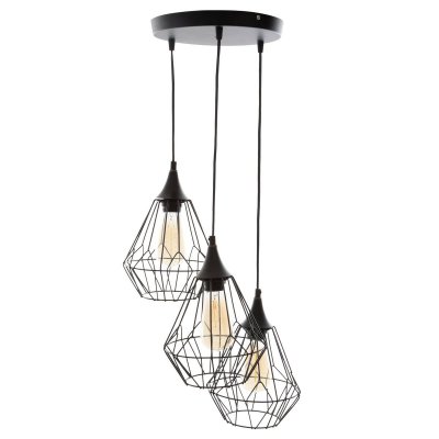 ATMOSPHERA  Suspension filaire ""Kaore pouces noire, m&eacute;tal