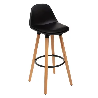 Atmosphera - Tabouret de bar confortable Noir MAXON H 92 cm