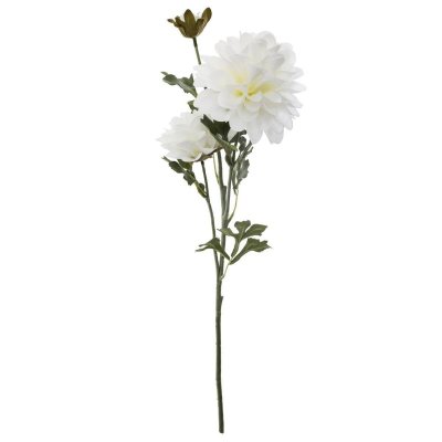 ATMOSPHERA  Tige de dahlia artificiel, H62 cm  - Blanc,Rouge