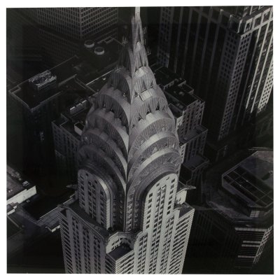 PARIS PRIX Atmosphera - Toile photo plexiglas Empire - 75 x 75 cm - Gris