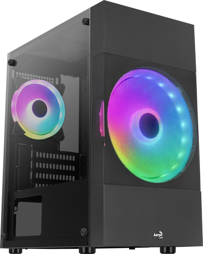 AEROCOOL Atomic Lite G Noir (V2) - Boitier sans alimentation - Mini tour - Format M-ATX