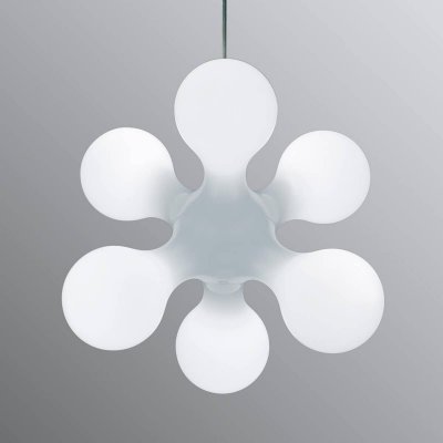 KDLN Atomium Suspension White -  - Salon / s&eacute;jour - Design - M&eacute;tal - Multi-ampoules