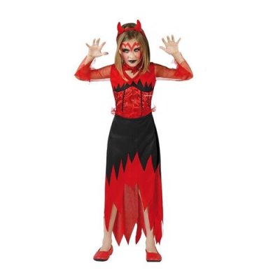 ATOSA -70108 Costume-D&eacute;guisement Femme D&eacute;mon 5-6 Ans, 70108, Rouge