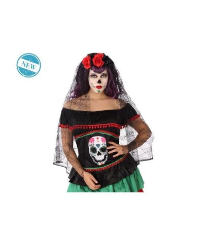 ATOSA  - Coiffe Fleurie et Dentelle - Los Muertos - Femme