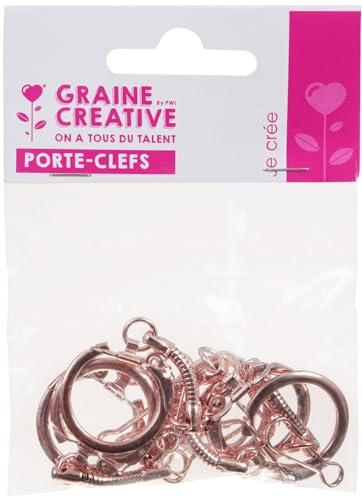 GRAINE CR Attache m&eacute;tallique porte-cl&eacute; dor&eacute;