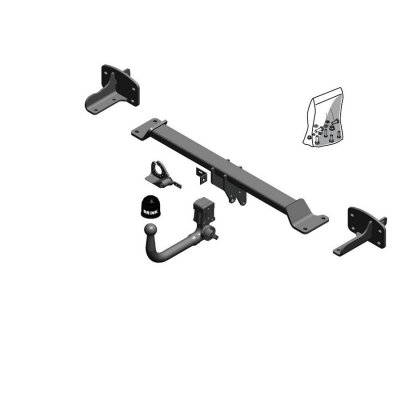 BRINK Attelage ''col De Cygne'' D&eacute;montable Sans Outils  588100