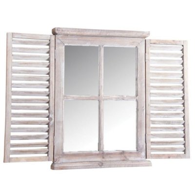 AUBRY GASPARD  - Miroir en bois teint&eacute; vieilli Taille 1