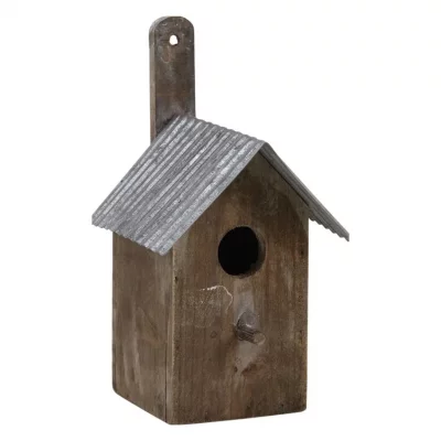 AUBRY GASPARD  - Nichoir oiseau bois et zinc