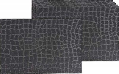 AUBRY GASPARD  - Set de table en vinyle croco (Lot de 6)