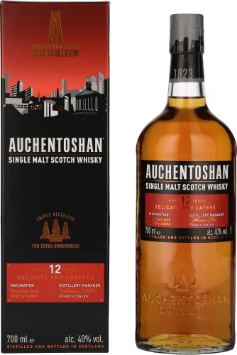 AUCHENTOSHAN  12 Years 70cl Whisky + Coffret cadeau 
