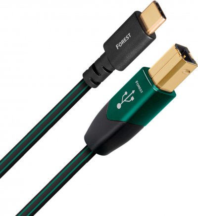 AUDIOQUEST  Forest USB B vers Type C - C&acirc;ble USB-B vers USB-C de 0,75 m