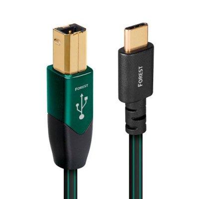 AUDIOQUEST  Forest USB B vers Type C - C&acirc;ble USB-B vers USB-C de 1,5 m