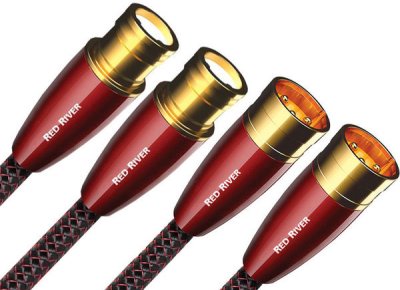 AUDIOQUEST  Red River XLR C&acirc;ble audio XLR 3 broches Noir 1 m