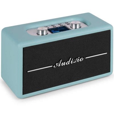 AUDIZIO  Tune60 - Enceinte Bluetooth Vintage avec T&eacute;l&eacute;commande - Bleue