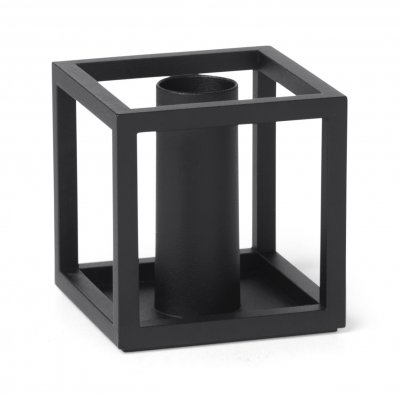 AUDO  - Kubus 1 Bougeoir, noir (by Lassen)