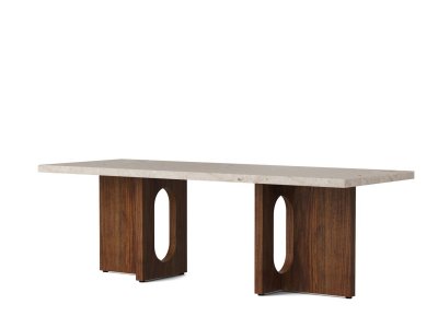 Audo Table basse Androgyne - Pierre Kunis Breccia - Noyer