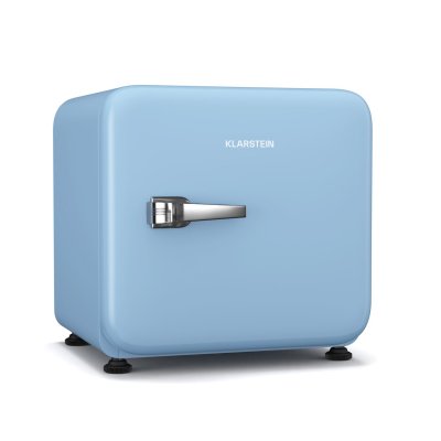 KLARSTEIN Audrey Evo Mini-r&eacute;frig&eacute;rateur 43 L Mini Frigo Mini bar design r&eacute;tro silencieux compact Bleu