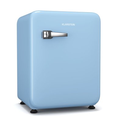 KLARSTEIN Audrey Mini-r&eacute;frig&eacute;rateur 68 L Silencieux Mini frigo LED Mini bar Pieds r&eacute;glables design r&eacute;tro