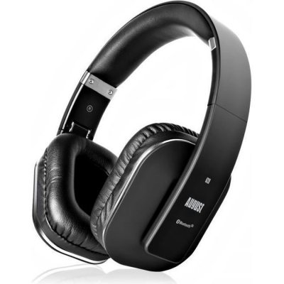 AUGUST  EP650 - &Eacute;couteurs avec micro - circum-aural - Bluetooth - sans fil - NFC* - noir 