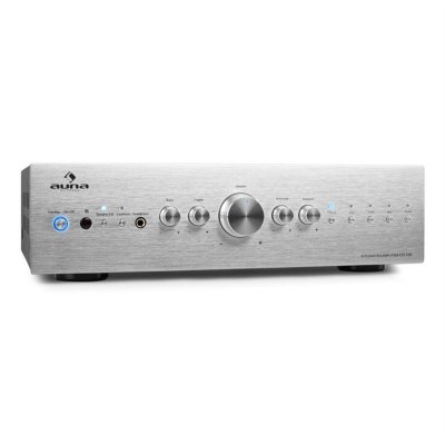 AUNA   AV2-CD708 Ampli HiFi stereo -argent 