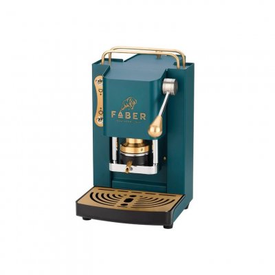 AURACAFFE' Faber Pro Deluxe Mini - British Green + 50 dosettes de caf&eacute;