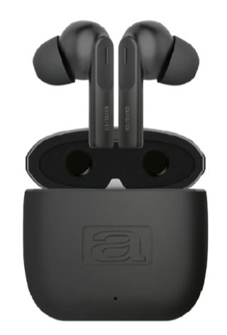 AIWA Auriculares  EBTW-200 inal&aacute;mbricos TWS Bluetooth 5.3 con micr&oacute;fono integrados color negro