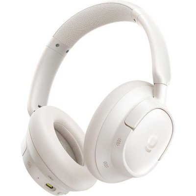 BASEUS Auriculares  Bass BH1 NC sans fil Bluetooth 6.0 avec r&eacute;duction active du bruit Off-White