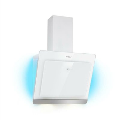 KLARSTEIN Aurora Eco 60 Hotte aspirante murale 60cm - &eacute;vacuation ou recyclage 550 m&sup3;/h - classe A - blanc 
