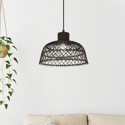 EGLO Ausnby plafonnier dome suspension noir