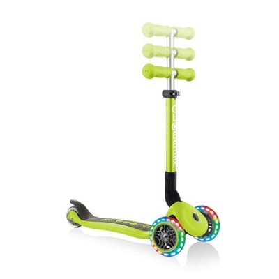  Authentic Sports 437-106R - Globber Junior Pliable avec lumi&egrave;res vert