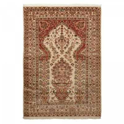 UNAMOURDETAPIS Authentique tapis d'Orient fait main en soie JIHANGIR 52