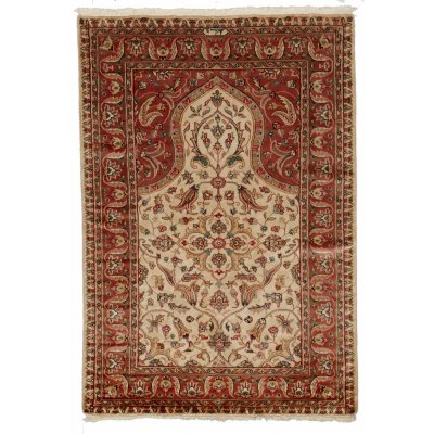 UNAMOURDETAPIS Authentique tapis d'Orient fait main en soie JIHANGIR 65