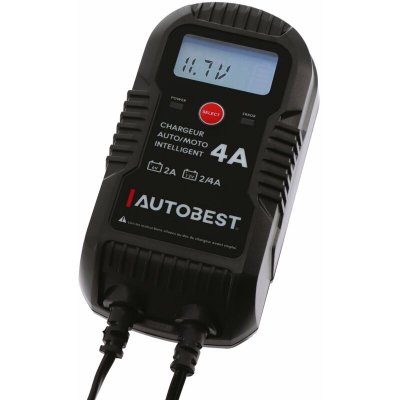 AUTOBEST  chargeur automatique 6/12v 4a avec accessoires