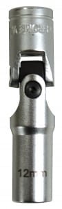 CARTERCASH Autobest - Douille bougie cardan 12 mm - carr&eacute; 3/8 - 6 pans chrome vanadium