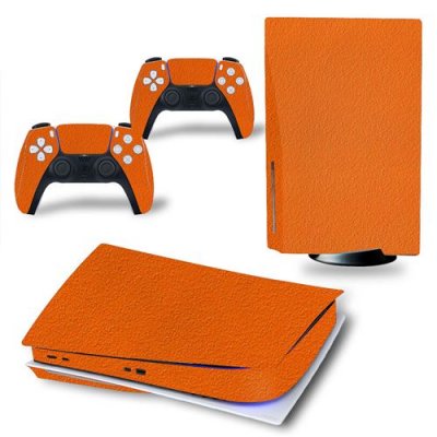  Autocollant Stickers de Protection pour Console Sony PS5 Edition Standard - - Orange (orange)