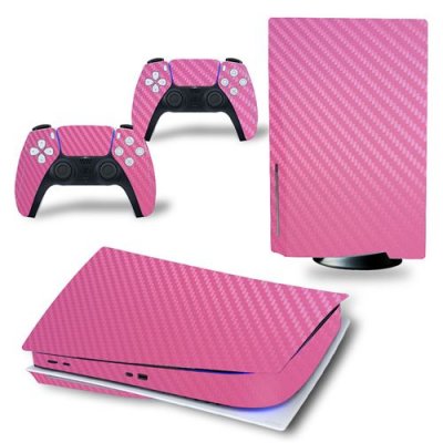  Autocollant Stickers de Protection pour Console Sony PS5 Edition Standard - - Rose (pink)