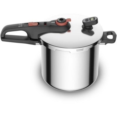 TEFAL Autocuiseur -  - P2594401 - 8 L - Acier inoxydable 18/10 - 5 &eacute;l&eacute;ments de s&eacute;curit&eacute;
