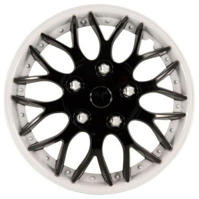 AUTOSTYLE  enjoliveurs Missouri 14 pouces ABS noir / blanc lot de 4