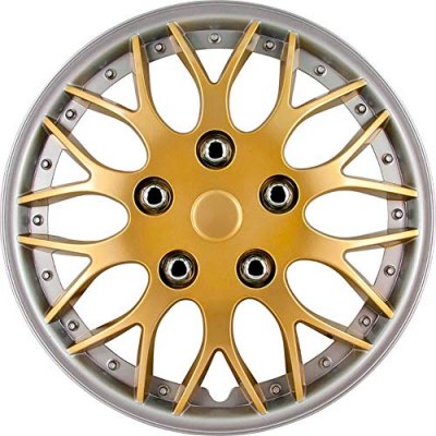 AUTOSTYLE  enjoliveurs Missouri 14 pouces ABS or / argent lot de 4