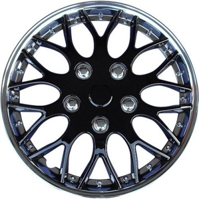 AUTOSTYLE  enjoliveurs Missouri 15 pouces ABS noir / chrome lot de 4