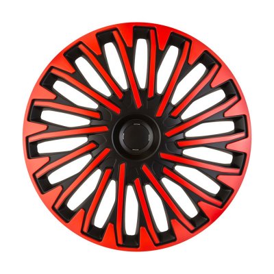 AUTOSTYLE  enjoliveurs Soho16 pouces ABS noir/rouge jeu de 4