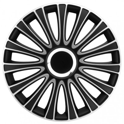 AUTOSTYLE  moyeux LeMans 13 pouces ABS noir / argent lot de 4