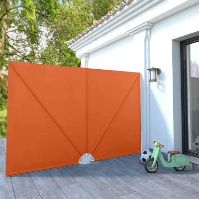 Auvent lat&eacute;ral pliable de terrasse Terre cuite 300 x 200 cm