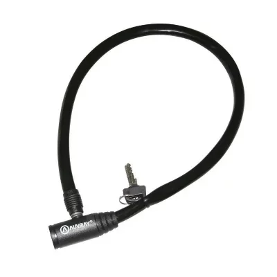 AUVRAY  - Cable Antivol V&eacute;lo A Cle &oslash;5mm - Longueur 65cm