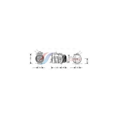 AVA QUALITY COOLING  Compresseur de climatisation BWAK237
