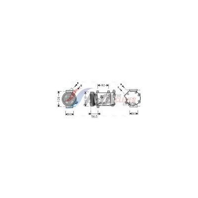 AVA QUALITY COOLING  Compresseur de climatisation CNAK242 PEUGEOT 5008